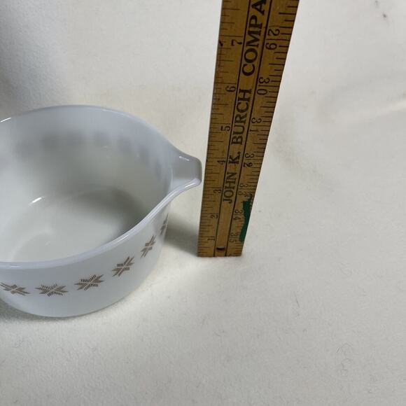 PYREX Town and Country Design #473 1 Quart Casserole Dish Cinderella Brown Star - Picture 7 of 8